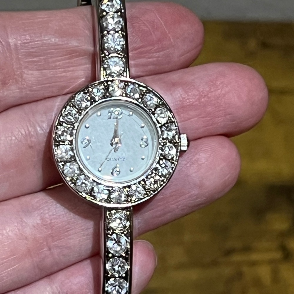 Silver Rhinestone Quartz Watch - Picture 4 of 7